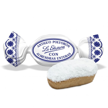 Antiguo Polvoron con Almendras Enteras