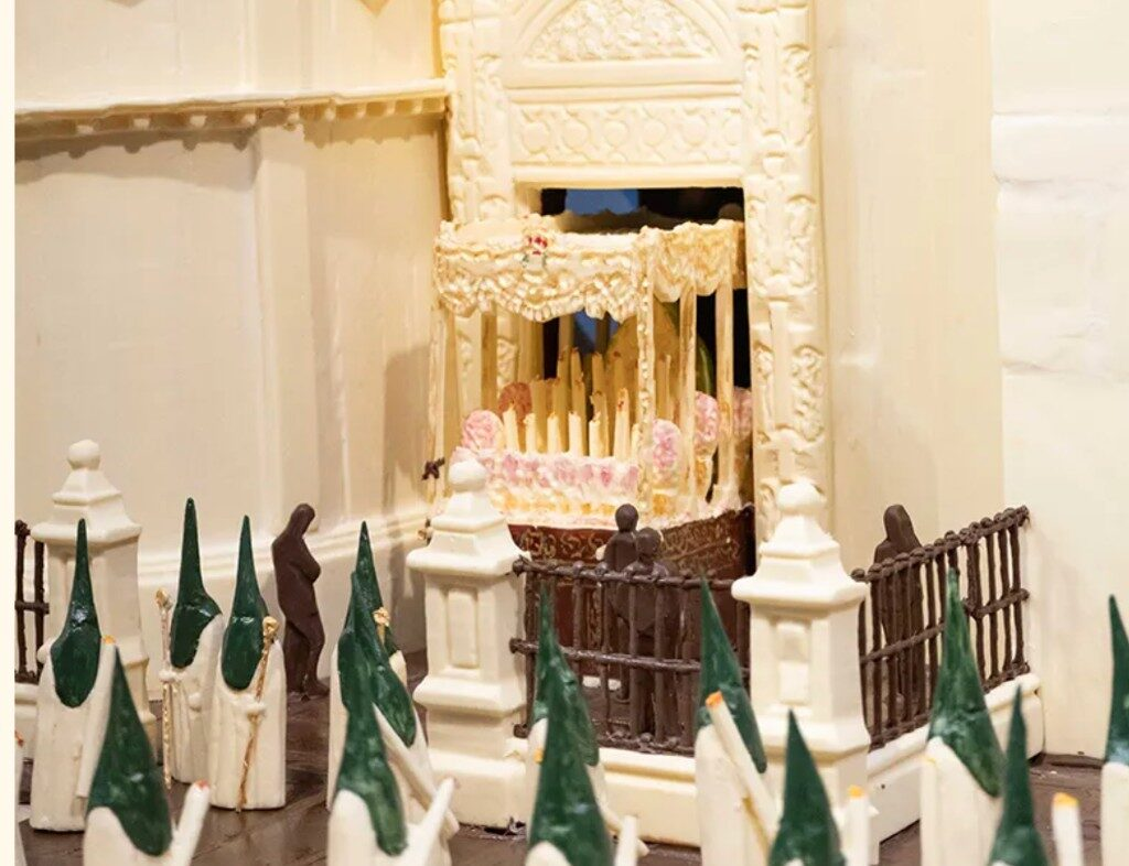 Detalle de nazarenos en chocolate